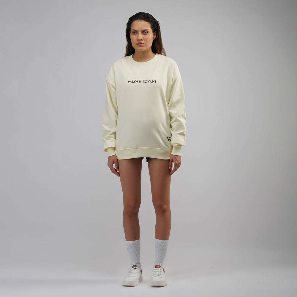 Champagne Pink Drop Shoulder Sweatshirt