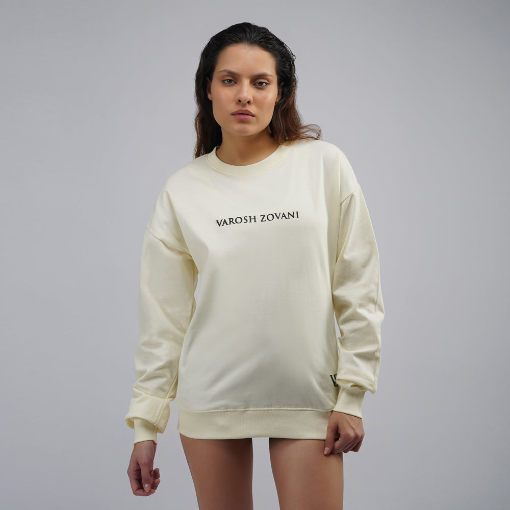 Champagne Pink Drop Shoulder Sweatshirt