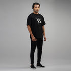 Space Black Drop Shoulder T-Shirt