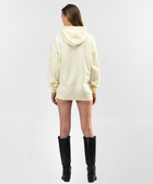 Vanilla White Drop Shoulder Hoodie