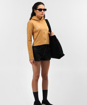 Mocha Brown Crop Hoodie