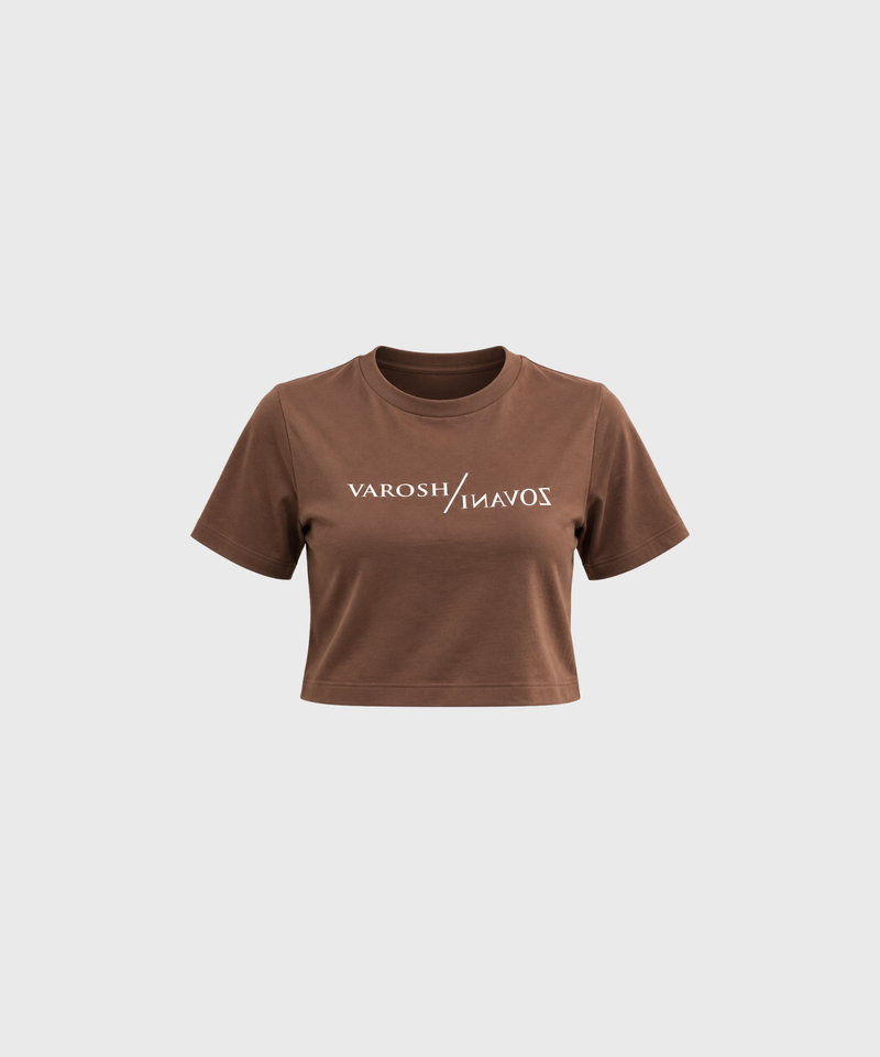 Espresso Brown Crop Top