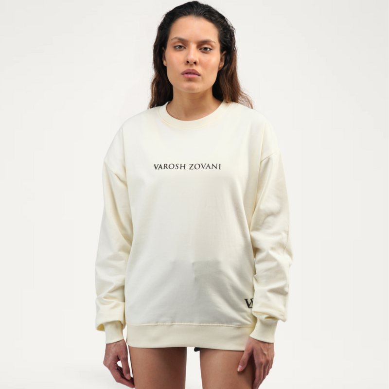drop shoulder sweatshirt for women