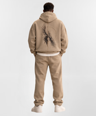 BVARN Drop Shoulder Brown Hoodie