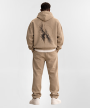 BVARN Drop Shoulder Brown Hoodie