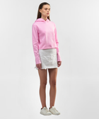 Mauve Pink Crop Hoodie