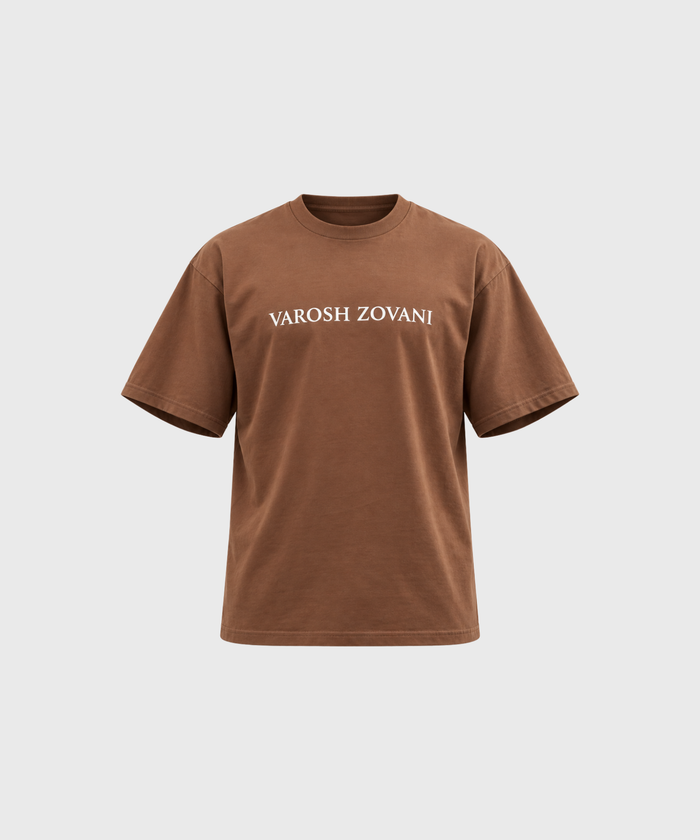 Cocoa Brown Drop Shoulder T-Shirt