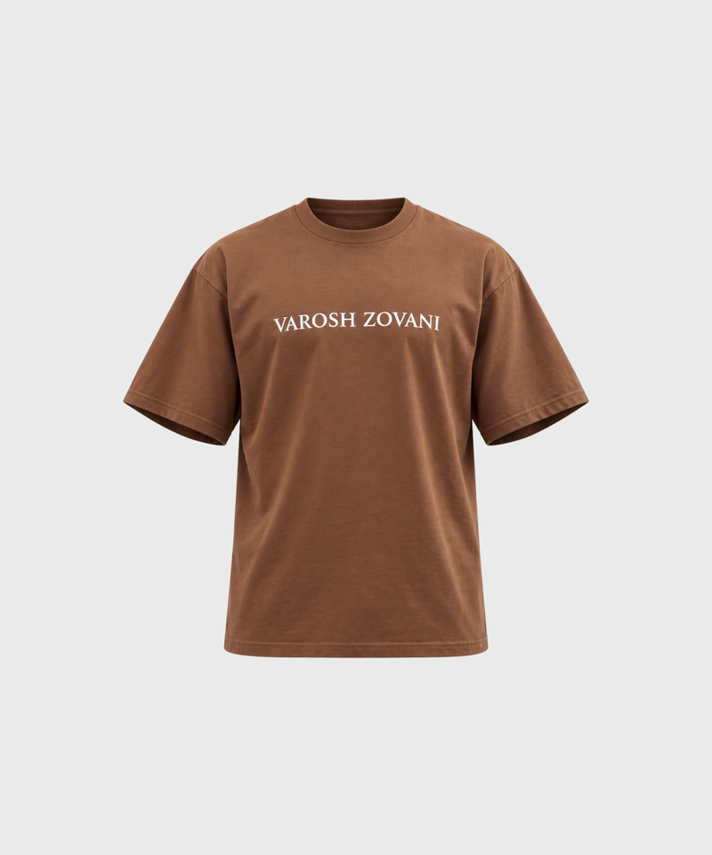 Cocoa Brown Drop Shoulder T-Shirt