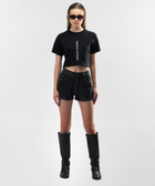 Eclipse Black Crop Top