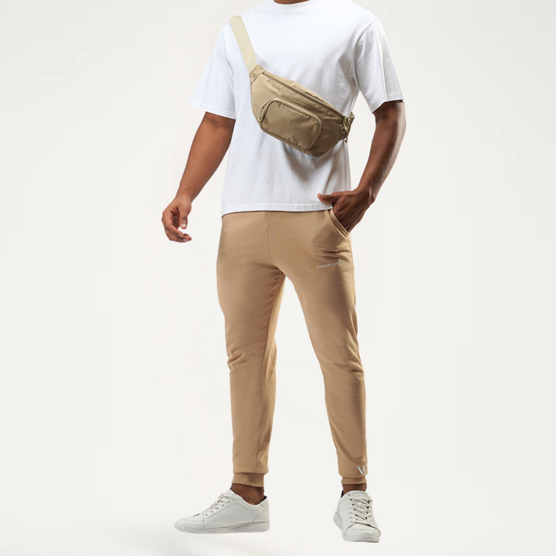 Muddy Brown Slim Fit Sweatpants