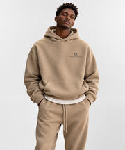 BVARN Drop Shoulder Brown Hoodie
