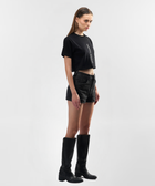 Eclipse Black Crop Top