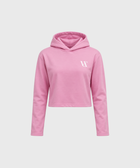 Mauve Pink Crop Hoodie