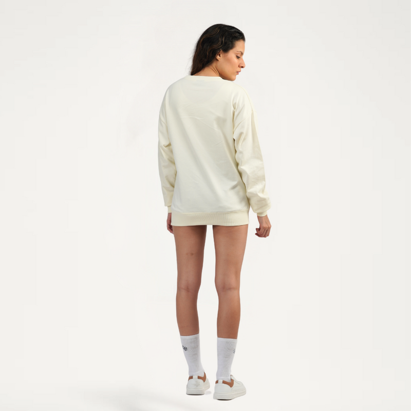 luxury drop shoulder sweatshirt for women
