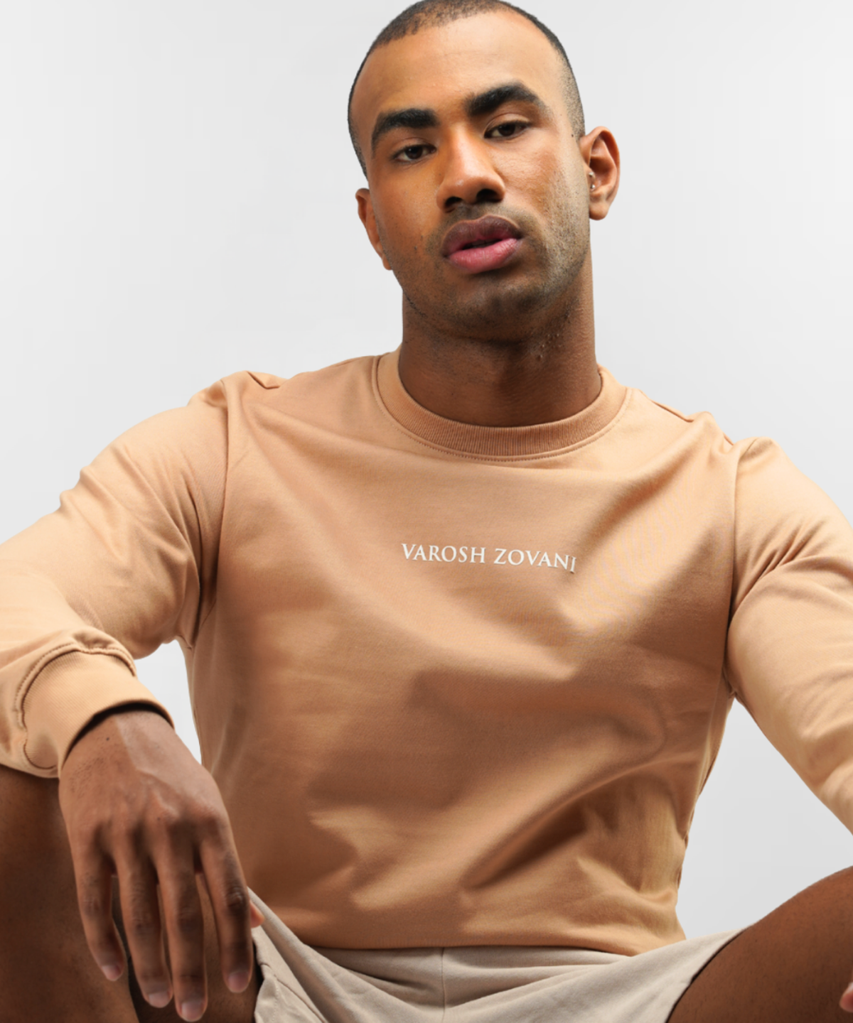 Sudadera marrón skate