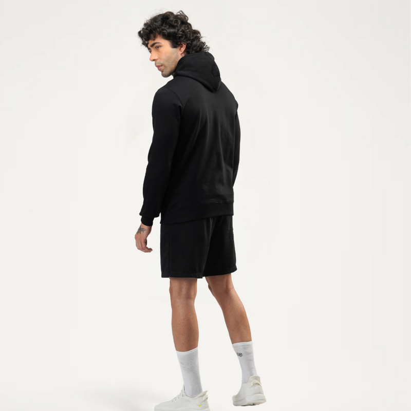 Falcon Black Relaxed Fit Hoodie