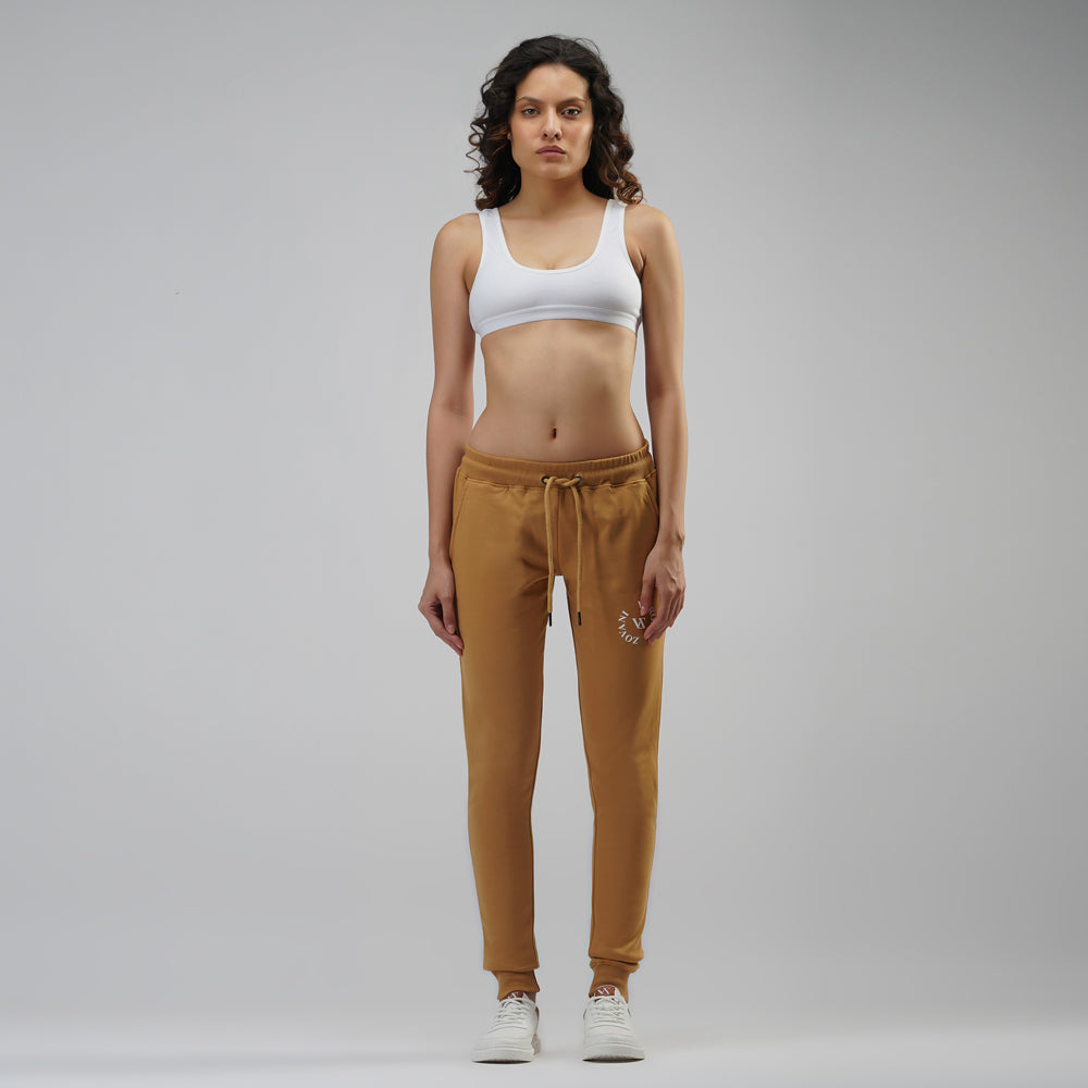 Mocha Brown Slim Fit Sweatpants